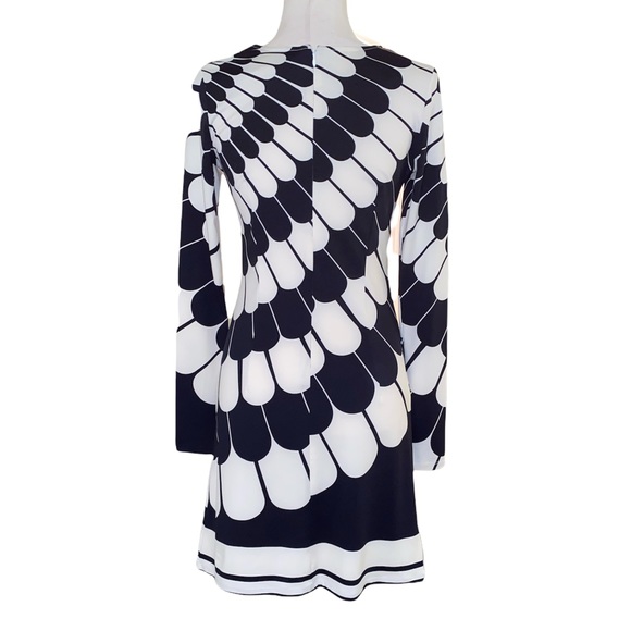 JB by Julie Brown Feather Print Morgan Mod Tunic Dress - S - Picture 5 of 11